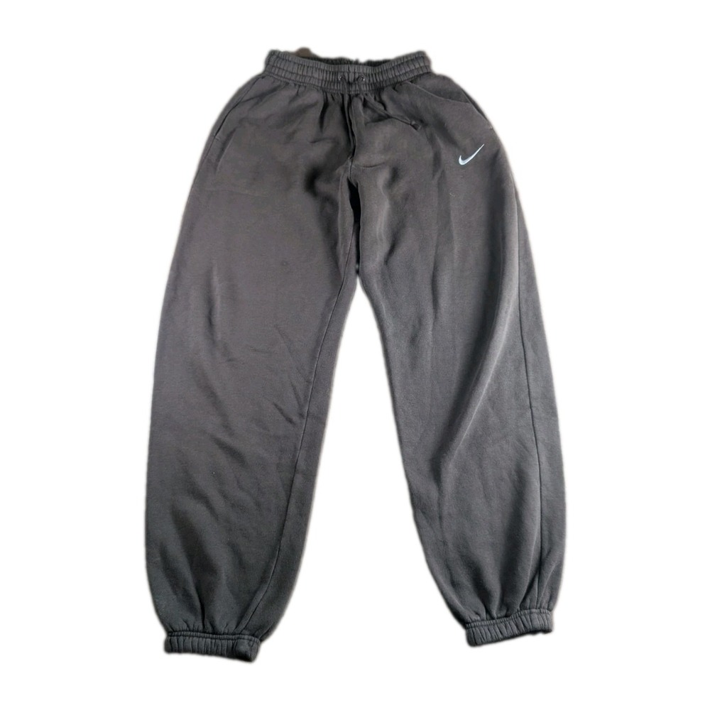 Nike Sportswear Brown Fleece Jogger Sweatpants Women's Medium Drawstring Pants